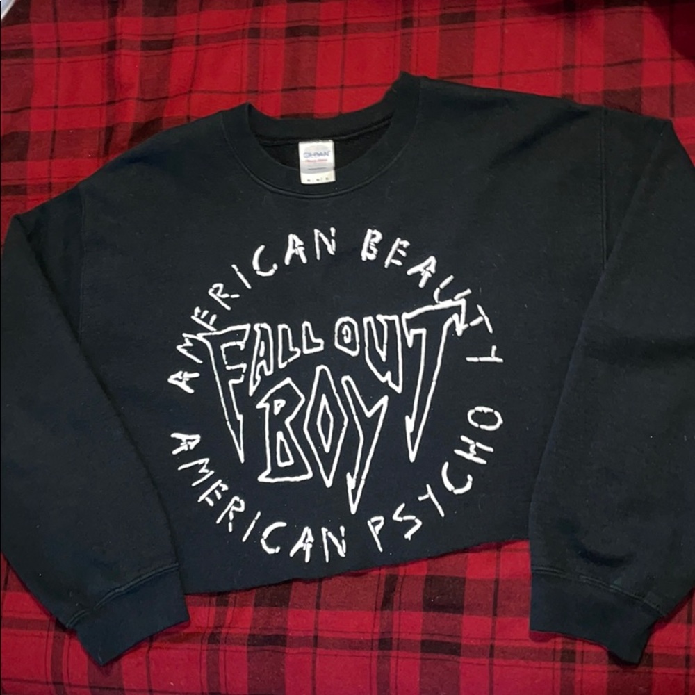 Fall Out Boy Cropped Crew Neck